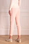 Women's slim-fit pants pink Ermanno Scervino - two pockets. polyester, acetate. zipper, button. Country of manufacture: Italy. Care: specialized cleaning - photo 4