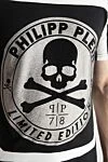 Philipp Plein Футболка з бавовни чорна чоловіча - принт, малюнок зі страз. 100% бавовна. Країна виробник: Італія. Догляд: спеціалізоване чищення - фото 5