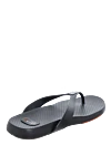 Black polyurethane slippers for men Corneliani - brand logo. polyurethane. polyurethane. Country of manufacture: Italy. Care: specialized cleaning - photo 4