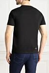 Black cotton T-shirt for men Neil Barrett - photo print. 100% cotton. Country of manufacture: Italy. Care: specialized cleaning - photo 4