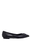 Tom Ford Women's black leather shoes with decorative zipper - Decorative zipper. genuine leather. Heel height: 2 centimeters. Country of manufacture: Italy. Care: specialized cleaning - photo 1