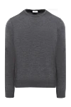 Bilancioni Gray cashmere jumper for men - 100% cashmere. Country of manufacture: Italy. Care: specialized cleaning - photo 1