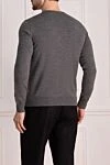 Gray cashmere jumper for men Bilancioni - 100% cashmere. Country of manufacture: Italy. Care: specialized cleaning - photo 4