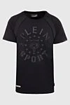 Plein Sport Black cotton T-shirt for men - brand logo. 100% cotton. Country of manufacture: Italy. Care: specialized cleaning - photo 1