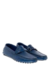 Billionaire Moccasins for men from alligator skin blue - Strap. 100% alligator skin. Interior: Leather. Insole: Leather. Outsole: Rubber. Country of manufacture: Italy. Care: specialized cleaning - photo 3