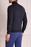 Wool troyer blue for men Brioni - 100% wool. Closure: Zipper. Country of manufacture: Italy. Care: specialized cleaning - photo 4