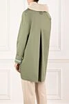 Green cotton raincoat for women Alessandra Chamonix - 100% cotton. Closure: buttons. two side pockets. Country of manufacture: Italy. Care: specialized cleaning - photo 4