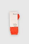 Women's socks with rhinestones orange Story Loris - picture with rhinestones. cotton, polyamide, elastane. Country of manufacture: Italy. Care: specialized cleaning - photo 2