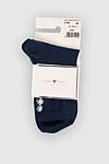 Story Loris Women's socks with rhinestones blue - contrasting beads. cotton, polyamide, elastane. Country of manufacture: Italy. Care: specialized cleaning - photo 1