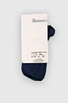 Women's socks with rhinestones blue Story Loris - contrasting beads. cotton, polyamide, elastane. Country of manufacture: Italy. Care: specialized cleaning - photo 2