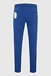 Blue cotton trousers for men Lubiam - 98% cotton, 2% elastane. Closure: button, zipper. two side pockets, two back pockets. Country of manufacture: Italy. Care: specialized cleaning - photo 6