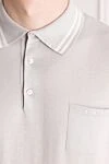 Stefano Ricci Світло сіре поло з коротким рукавом та нагрудною кишенею - Контрастні смужки на комірі. Нагрудна кишеня. 100% бавовна. Гудзики. Країна виробник: Італія. Догляд: спеціалізоване чищення - фото 5
