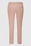 Women's cropped trousers pink Barba Napoli - two side pockets. cotton, elastane. elastic belt with lacing. Country of manufacture: Italy. Care: specialized cleaning - photo 6