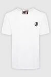Plein Sport Men's snow-white T-shirt with a graphic tiger on the chest (markdown) - Decoration: brand logo. 95% cotton, 5% elastane. Country of manufacture: Italy. Care: specialized cleaning - photo 1