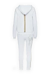 Roberto Cavalli Walking suit made of cotton and elastane white for women - logo embroidery. 95% cotton, 5% elastane. Closure: drawstring, zipper. two side pockets. Country of manufacture: Italy. Care: specialized cleaning - photo 7