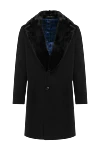 Loro Piana Пальто з вовни чорне чоловіче - 100% шерсть. Гудзики. Дві бічні кишені, дві внутрішні кишені. 100% шовк. Країна виробник: Італія. Догляд: спеціалізоване чищення - фото 1
