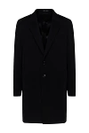 Loro Piana Пальто из шерсти черное мужское - 100% шерсть. Пуговицы. Два боковых кармана, два внутренних кармана. 100% шёлк. Страна производитель: Италия. Уход: специализированная чистка - фото 1
