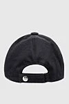 Black crocodile and cashmere cap for men Cesare di Napoli - Textured leather. 100% crocodile skin, 100% cashmere. Country of manufacture: Italy. Care: specialized cleaning - photo 4