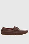 Loro Piana Men's nubuck moccasins in burgundy. - Lace. 100% nubuck. Interior: Leather. Insole: Leather. Outsole: Other materials. Country of manufacture: Italy. Care: specialized cleaning - photo 1