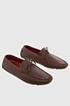 Loro Piana Men's nubuck moccasins in burgundy. - Lace. 100% nubuck. Interior: Leather. Insole: Leather. Outsole: Other materials. Country of manufacture: Italy. Care: specialized cleaning - photo 3