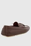 Men's nubuck moccasins in burgundy. Loro Piana - Lace. 100% nubuck. Interior: Leather. Insole: Leather. Outsole: Other materials. Country of manufacture: Italy. Care: specialized cleaning - photo 4