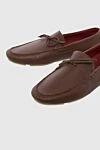 Loro Piana Men's nubuck moccasins in burgundy. - Lace. 100% nubuck. Interior: Leather. Insole: Leather. Outsole: Other materials. Country of manufacture: Italy. Care: specialized cleaning - photo 5