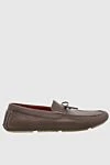 Loro Piana Men's nubuck moccasins in gray - Lace. 100% nubuck. Interior: Leather. Insole: Leather. Outsole: Other materials. Country of manufacture: Italy. Care: specialized cleaning - photo 1