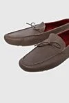 Loro Piana Men's nubuck moccasins in gray - Lace. 100% nubuck. Interior: Leather. Insole: Leather. Outsole: Other materials. Country of manufacture: Italy. Care: specialized cleaning - photo 5