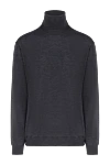 Cesare di Napoli Golf men's wool, silk and cashmere gray - High neck. 60% wool, 30% silk, 10% cashmere. Country of manufacture: Italy. Care: specialized cleaning - photo 1