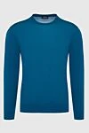 Cesare di Napoli Blue wool sweater for men - 100% wool. Country of manufacture: Italy. Care: specialized cleaning - photo 1