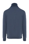 Gray men's wool golf Cesare di Napoli - High neck. 100% wool. Country of manufacture: Italy. Care: specialized cleaning - photo 6