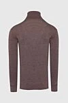 Brown wool men's golf Cesare di Napoli - High neck. 100% wool. Country of manufacture: Italy. Care: specialized cleaning - photo 6