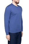 Cesare di Napoli Blue wool sweater for men - 100% wool. Country of manufacture: Italy. Care: specialized cleaning - photo 3