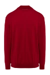 Cesare di Napoli Red wool turtleneck jumper for men - High collar stand. 100% wool. Country of manufacture: Italy. Care: specialized cleaning - photo 5