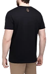 Black cotton T-shirt for men Billionaire - picture print and logo on the back. 100% cotton. Country of manufacture: Italy. Care: specialized cleaning - photo 4