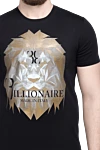 Billionaire Black cotton T-shirt for men - picture and logo print. 100% cotton. Country of manufacture: Italy. Care: specialized cleaning - photo 5