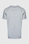 Billionaire Gray cotton T-shirt for men - picture print, logo embroidery. 100% cotton. Country of manufacture: Italy. Care: specialized cleaning - photo 7