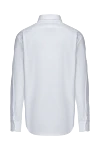 White shirt for men Barba Napoli - 78% cotton, 18% polyamide, 4% elastane. Closure: buttons. Country of manufacture: Italy. Care: specialized cleaning - photo 6