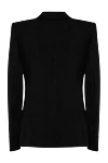 Black jacket for women Emanuel Ungaro - slot. 49% viscose, 35% polyamide, 16% cotton. Closure: button. two external side pockets, three internal pockets. Lining: 100% cupro. Country of manufacture: Italy. Care: specialized cleaning - photo 6