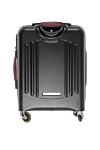 TecknoMonster Black carbon fiber suitcase - logo. 100% carbon fiber. Closure: zipper. Country of manufacture: Italy. Care: specialized cleaning - photo 3