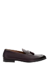 Doucal`s Brown leather loafers for men - tassels. heel height 2 cm. 100% genuine leather. Insole: leather. Sole Height: 2 cm. Country of manufacture: Italy. Care: specialized cleaning - photo 1