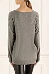 Gray cashmere jumper for women Max&Moi - V-neck. 100% cashmere. Country of manufacture: Italy. Care: specialized cleaning - photo 4