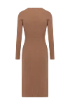 Beige cashmere dress for women Max&Moi - buttons. Decoration: buttons, V-neck. 100% cashmere. Country of manufacture: Italy. Care: specialized cleaning - photo 6