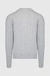 Wool and cashmere jumper gray for men Cesare di Napoli - Textured pattern, knitting. 70% wool, 30% cashmere. Country of manufacture: Italy. Care: specialized cleaning - photo 6