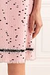 Pink dress for women Giambattista Valli - zipper. Decoration: polka dot pattern, contrasting stripe on the hem, sleeveless. 79% wool, 15% polyamide, 3% cashmere, 3% polyester. Country of manufacture: Italy. Care: specialized cleaning - photo 6