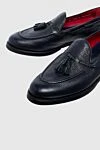 Barrett Black leather loafers for men - brushes. 100% leather. Insole: leather. Sole Height: Heel Height 2cm. Country of manufacture: Italy. Care: specialized cleaning - photo 5