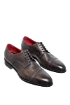 Barrett Brown leather men's shoes - Decor: Perforation. Composition: 100% leather. Clasp: Lace-up. Interior: Leather. Insole: Leather. Heel height: 2cm. Outsole: Other materials. Country of manufacture: Italy. Care: specialized cleaning - photo 3