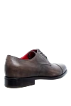 Brown leather men's shoes Barrett - Decor: Perforation. Composition: 100% leather. Clasp: Lace-up. Interior: Leather. Insole: Leather. Heel height: 2cm. Outsole: Other materials. Country of manufacture: Italy. Care: specialized cleaning - photo 4