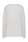 White cashmere jumper for women NotShy - V-neck, beaded embroidery. 100% cashmere. Country of manufacture: Italy. Care: specialized cleaning - photo 6