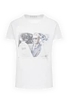 1921 T-Shirt Футболка з бавовни біла чоловіча - з принтом. 100% бавовна. Країна виробник: Італія. Догляд: спеціалізоване чищення - фото 1